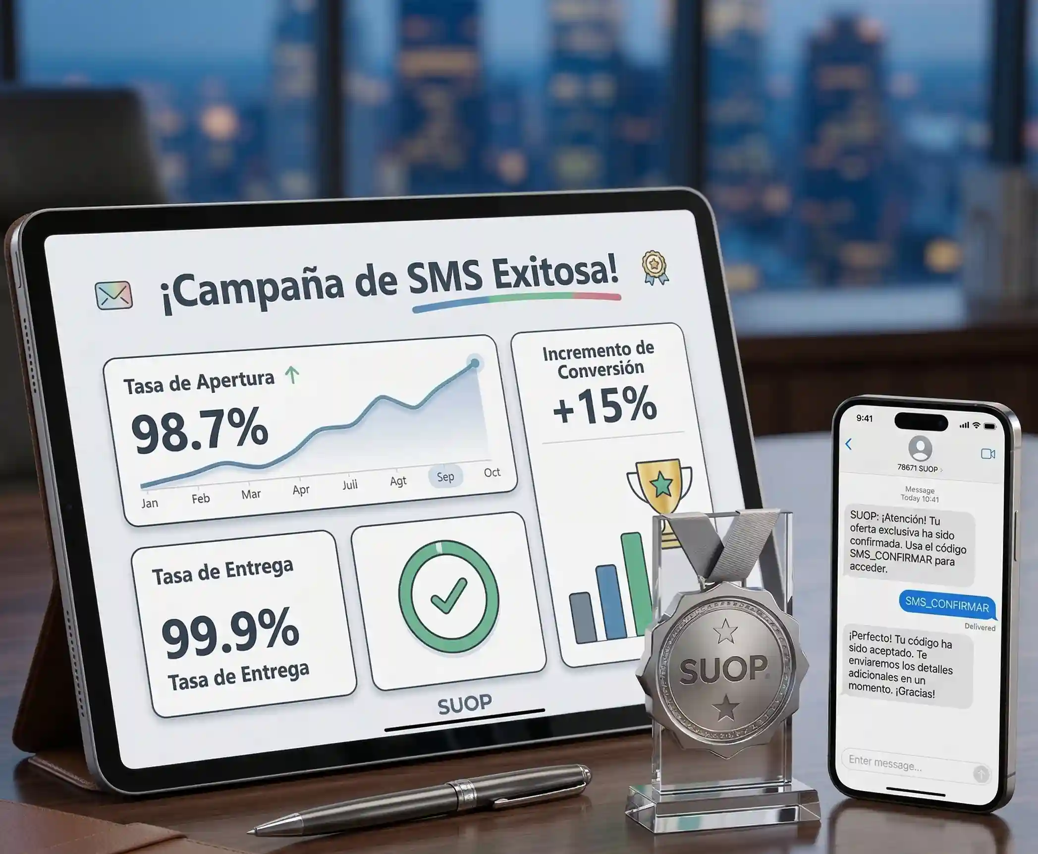 Campaña de SMS marketing exitosa con SUOP SMS